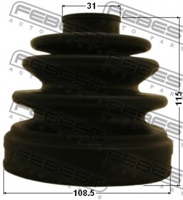 FEBEST 0415-V75RR Bellow, driveshaft